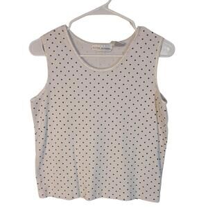 Vintage Allyson Whitmore Polka Dot Tank Top – Size Small – 90s/Y2K